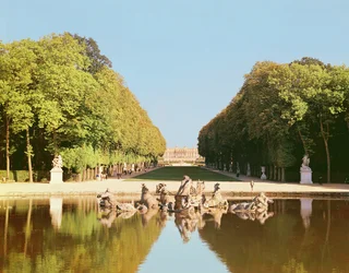 Rear view of the Fountain of Apollo